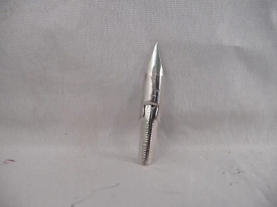 Pluma de inmersión vintage plumín-spencerian #40 estilo halcón plateada nueva en caja-inglés--nueva Foto 1 de 4