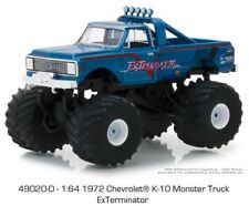 GREENLIGHT BIG FOOT MONSTER TRUCK 1/64 1972 CHEVY K-10 EXTERMINATOR 49020 D