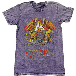 Queen Gold Crest Logo Freddie Mercury Oficial Camiseta Camiseta para hombre