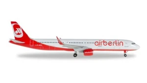 1:500 Herpa Air Berlin AIRBUS A321 Passenger Airplane Diecast Aircraft Model - Picture 1 of 1