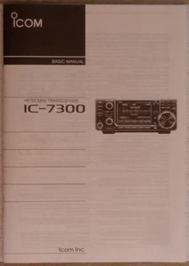 ICOM-7300 BASIC MANUAL (englisch, english) NEU - Bild 1 von 1