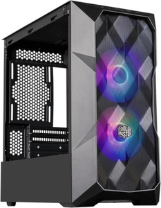 TD300 Mesh Micro-ATX Tower with Polygonal Mesh Front Ana Removable Top Panel, AR - Bild 1 von 8