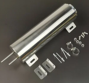 3" X 10" 32 OZ Polished Stainless Steel Radiator Coolant Overflow Catch Tank Can - Picture 1 of 1