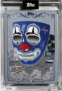 Los Angeles Dodgers 2024 World Series Champions Topps x Mister Cartoon Art Card - Bild 1 von 2