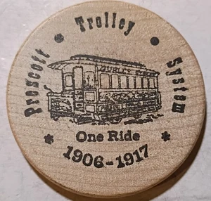 Prescott, Arizona - Prescott Trolley System One Ride Transit Token AZ 680 C - Picture 1 of 2