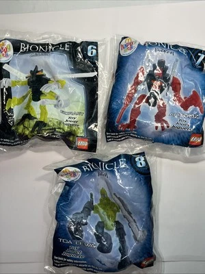 Lote de 3 juguetes LEGO Bionicle McDonalds Happy Meal 2008 #6/7/8 envío gratuito Foto 1 de 4