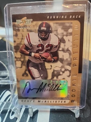 ⚜️2001 SCORE SELECT DEUCE McALLISTER ROOKIE PREVIEW AUTO SAINTS EBAY RARE⚜️ - Image 1 of 2