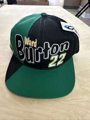 De Colección Ward Burton MBNA America Racing Team Snapback Sombrero Negro y Verde Marca CFS Foto 1 de 4