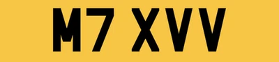 SHORT 5 DIGIT AGE COVER ROMAN NUMERAL THEME PRIVATE CAR REG NUMBER PLATE M7 XVV - Image 1 of 2