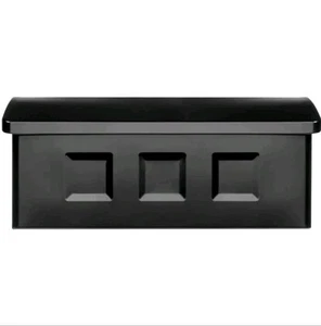 Architectural Mailboxes Wall Mount Black Galvanized Steel Small Rust-Resistant - Picture 1 of 8