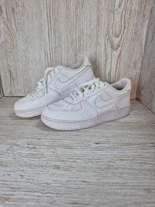 #1 Nike Air Force 1 AF1 White Trainers Uk Size 2 Unisex  21.5cm  - Picture 1 of 8