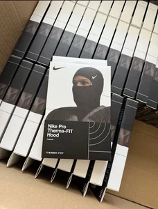 Nike Pro Therma-Fit Hyperwarm Hood Ski Mask Black SHIPS SAME DAY! - Picture 1 of 4