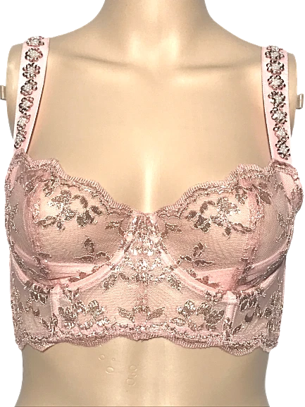 SUJETADOR DEMI VICTORIAS SECRET DREAM ANGELS PUSH-UP SIN RELLENO LENTEJUELAS PERLA SIN FORRO Foto 1 de 1