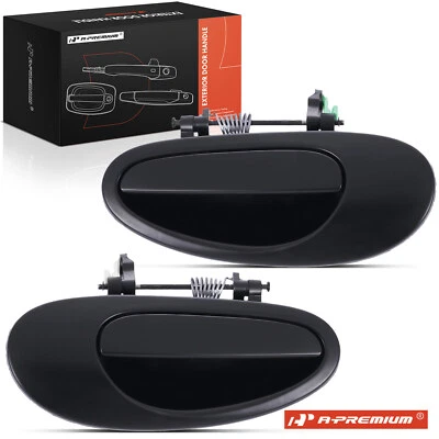 A-Premium 2pcs Black Exterior Handle Rear for Chrysler Concorde Intrepid Dodge - Image 1 of 4