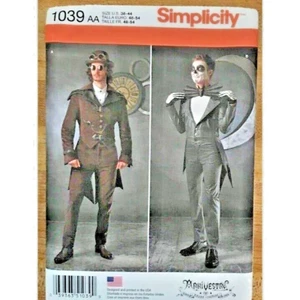 #1039 Simplicity mens nightmare chirstmas costume sewing pattern SIZE 38-44 - Picture 1 of 4