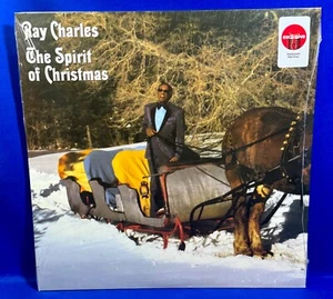 RAY CHARLES Clear RED Vinyl THE SPIRIT OF CHRISTMAS LP Record TARGET EXCLUSIVE - Picture 1 of 5