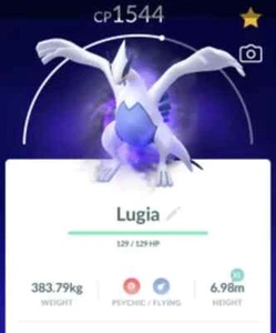 Pokémon-Lugia Apex (Purified when Trade) With Legacy-Level 50 3move-T r a d e Go - Picture 1 of 1