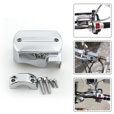 Cubierta de cilindro maestro de líquido de frenos delantero apta para Yamaha V-Star 650 950 1100 1300 Foto 1 de 4