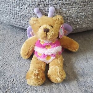 Plushland Butterfly Bear Plush March of Dimes Bean Bag for Babies With Tag 2006