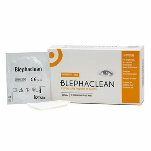 Blephaclean Wipes x20 for Daily Hygiene of Eye Lids Preservative Free - Picture 1 of 6