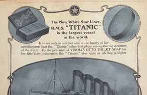 Replica of “TITANIC” White Star Liner, Vinolia Otto TOILET SOAP Used on Board - Picture 1 of 1