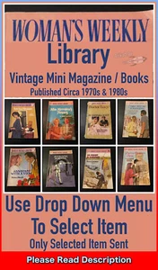 Vintage Woman's Weekly Library Mini Magazine / Books (Select Item) 1970s/80s - Picture 1 of 26