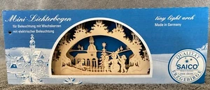 Saico Lichterbogen Wood~Lighted Arch~A Winter Christmas~Written/Made In Germany - Picture 1 of 6