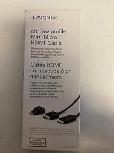 Insignia Low-Profile Mini/Micro HDMI Cable - Picture 1 of 2