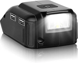 Cargador Adaptador de Corriente USB para Batería Dewalt 20V DCB090 Adaptador con Luz LED - Imagen 1 de 6
