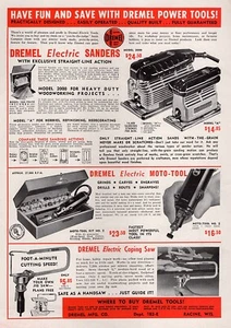 1952 Dremel Electric Saw Sander & Moto-Tool Original Print Ad - Picture 1 of 1