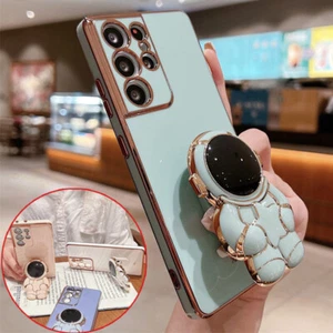 Funda Para Samsung S24 S23 S22 S21 Ultra S20 A54 A34 Astronauta Soporte Chapado Cubierta - Imagen 1 de 19