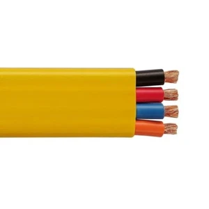 12/4 Flat Festoon Cable Yellow PVC Jacket UL CSA 600V - Picture 1 of 1