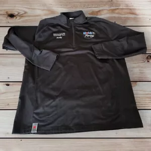 Levelwear Herren Größe XL 1/4 Reißverschluss Pullover Mobil 1 Rennmotorsport schwarz Andy - Bild 1 von 9