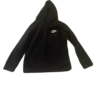 Nike Unisex Black hoodie Sweat shirt Size Small ( 4-5 yrs) Front Pocket - Picture 1 of 6
