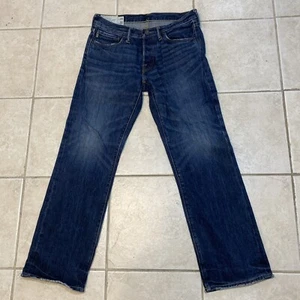 Abercrombie & Fitch Men's Horton Button Fly Straight Jeans Size 30x30 Denim A4 - Picture 1 of 21