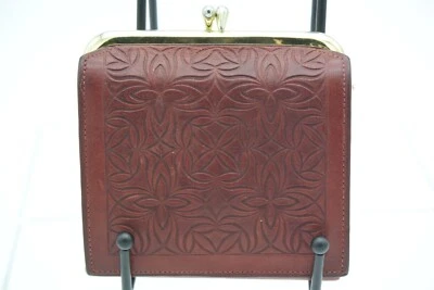 Vtg Princess Gardner Tri-Fold Women's Leather Tooled Wallet Coin Purse - Image 1 of 4