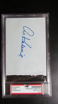 Al Kaline signed Cut PSA Certified Encapsulated - Image 1 of 3