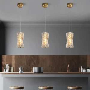 Lámpara colgante de cristal Lámpara LED Lámpara de cocina Iluminación Luz de techo de cabecera - Imagen 1 de 11