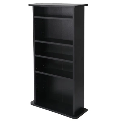 Book Shelf Storage Cabinet CD DVD Media Adjustable 5 Layers Customized Display - Image 1 of 4