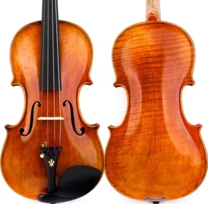 T21+ Master Stradivari Style Left hand Violin 4/4 Best European Wood Sweet Sound - Picture 1 of 13