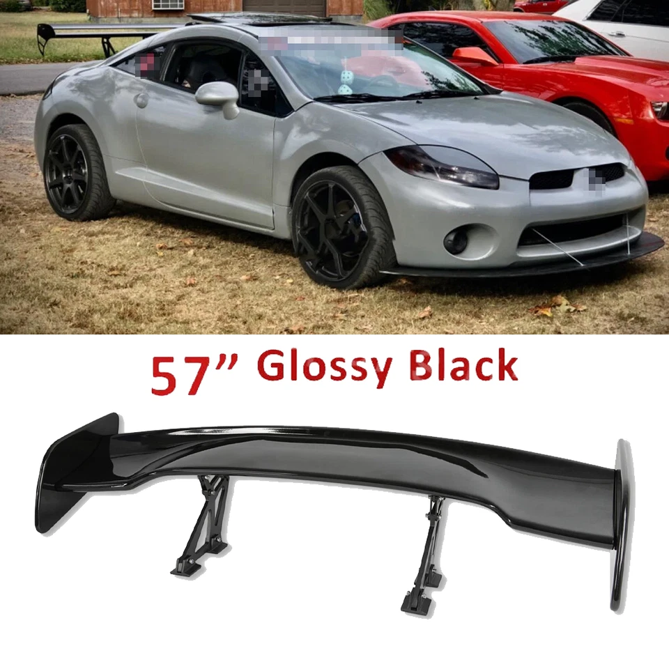 For Mitsubishi Eclipse Coupe Glossy Black 57" Rear Spoiler Wing Truck GT-Style Foto 1 de 4
