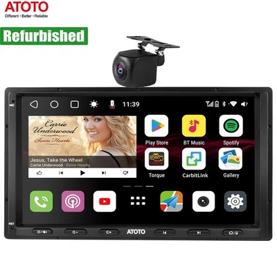ATOTO S8 Android 7inch Screen 4+32G Double Din Bluetooth Car Stereo Radio Camera - Image 1 of 4