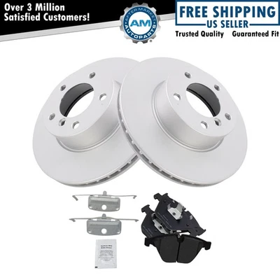 Brake Pad & Rotor Kit Semi-Metallic Fits 2007 BMW 328i 328xi - Image 1 of 4