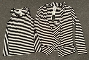 Joseph Ribkoff Damen zweiteiliges Set Tank & Shirt Gr. 10 NEU Neu mit Etikett gestreift - Bild 1 von 4