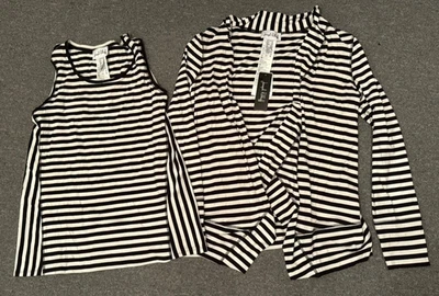 Joseph Ribkoff Women's Two-Piece Set Tank & Shirt Sz 10 NEW NWT Striped - Image 1 of 4