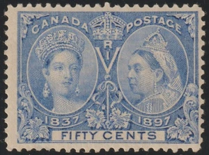 EDSROOM-21036 Canada 60 MNH 1897 Queen Victoria Jubilee CV$770 Small thin. - Picture 1 of 2