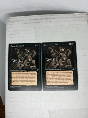 1995 Magic The Gathering Ice Age Dance of the Dead X 2 - Light Play - Image 1 of 4