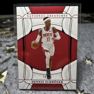 2021-22 Panini National Treasures - #50 Dennis Schroder /75 Houston Rockets - Bild 1 von 2