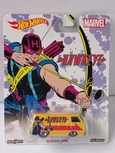 Hot Wheels Marvel Hawkeye '66 Dodge A100 Van Real Riders Series 1:64 Scale - Picture 1 of 7