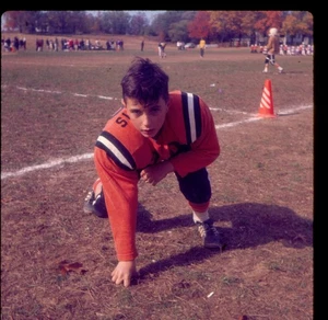2 vintage 35mm slides school football team players - Picture 1 of 2
